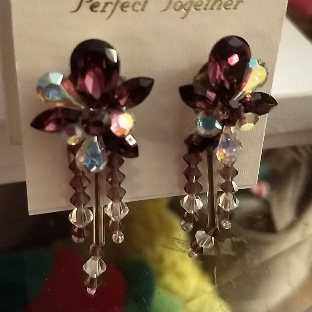 Crystal earrings - Picture 2 of 2